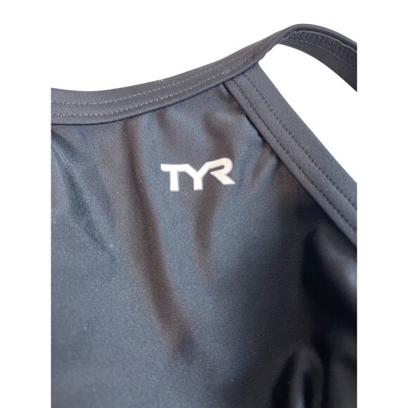 TYR Womens Diamondfit One-Piece Swimsuit Black Size 24 Chlorine Resistant UPF 50 - Picture 3 of 7